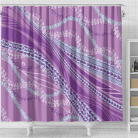 Polynesian Puakeniken Pikake Twisted Lei Shower Curtain Amethys LT7 - Polynesian Pride