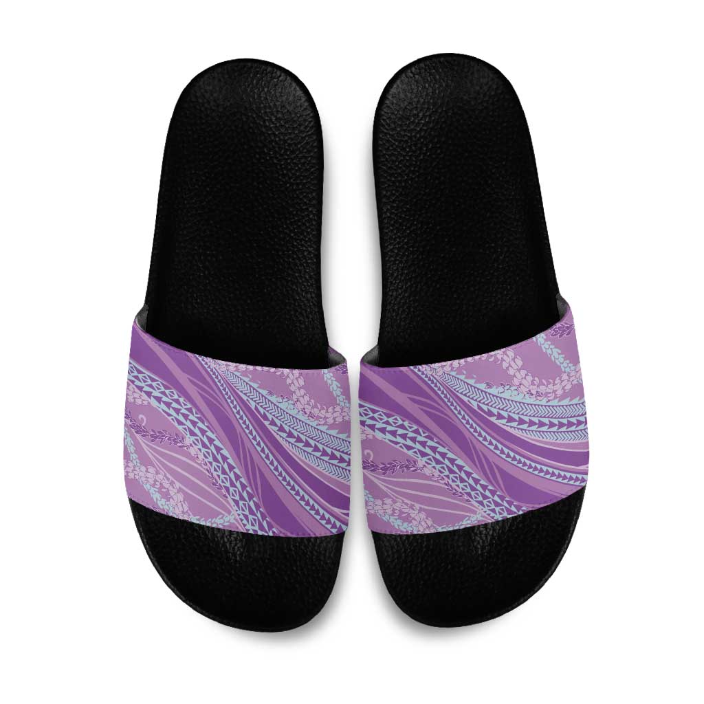 Polynesian Puakeniken Pikake Twisted Lei Slide Sandals Amethys - Polynesian Pride