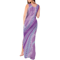 Polynesian Puakeniken Pikake Twisted Lei Tank Maxi Dress Amethys LT7 - Polynesian Pride