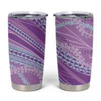 Polynesian Puakeniken Pikake Twisted Lei Tumbler Cup Amethys LT7 Amethys - Polynesian Pride