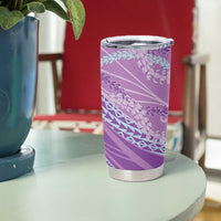 Polynesian Puakeniken Pikake Twisted Lei Tumbler Cup Amethys LT7 - Polynesian Pride