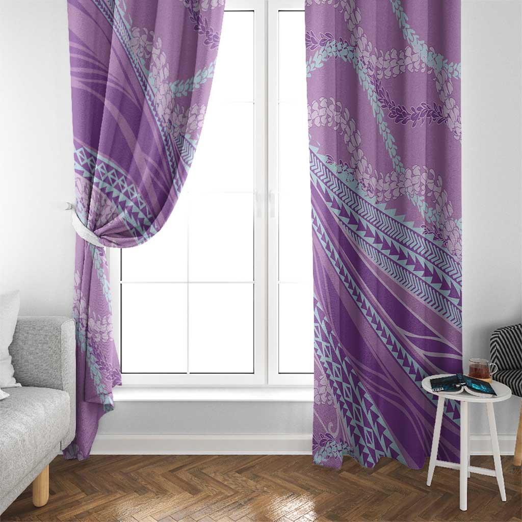 Polynesian Puakeniken Pikake Twisted Lei Window Curtain Amethys - Polynesian Pride