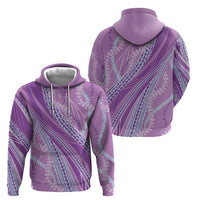 Polynesian Puakeniken Pikake Twisted Lei Zip Hoodie Amethys LT7 - Polynesian Pride