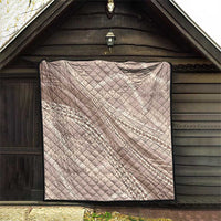 Polynesian Puakeniken Pikake Twisted Lei Quilt Beige - Polynesian Pride