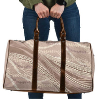 Polynesian Puakeniken Pikake Twisted Lei Travel Bag Beige LT7 Beige - Polynesian Pride