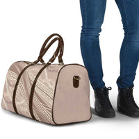 Polynesian Puakeniken Pikake Twisted Lei Travel Bag Beige LT7 - Polynesian Pride