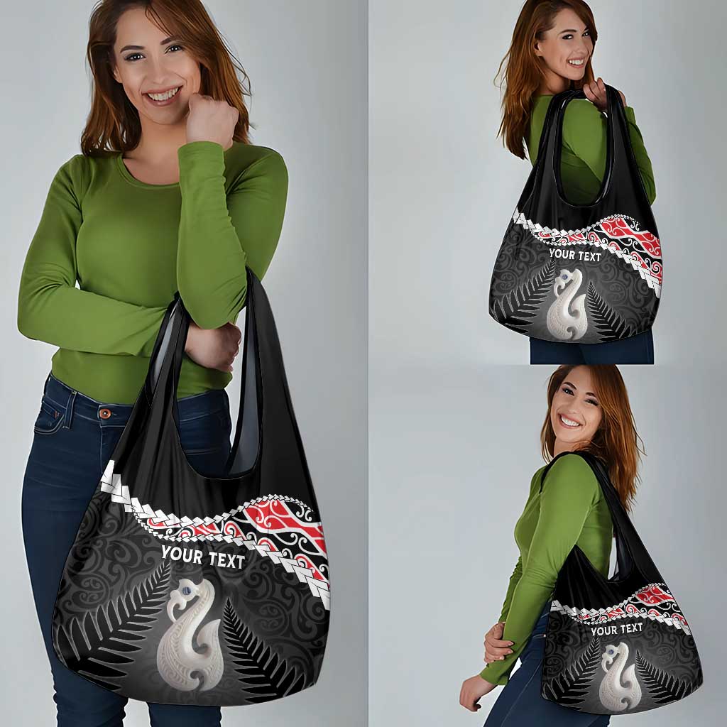 Personalised New Zealand Maori Grocery Bag Manaia Mix Koru