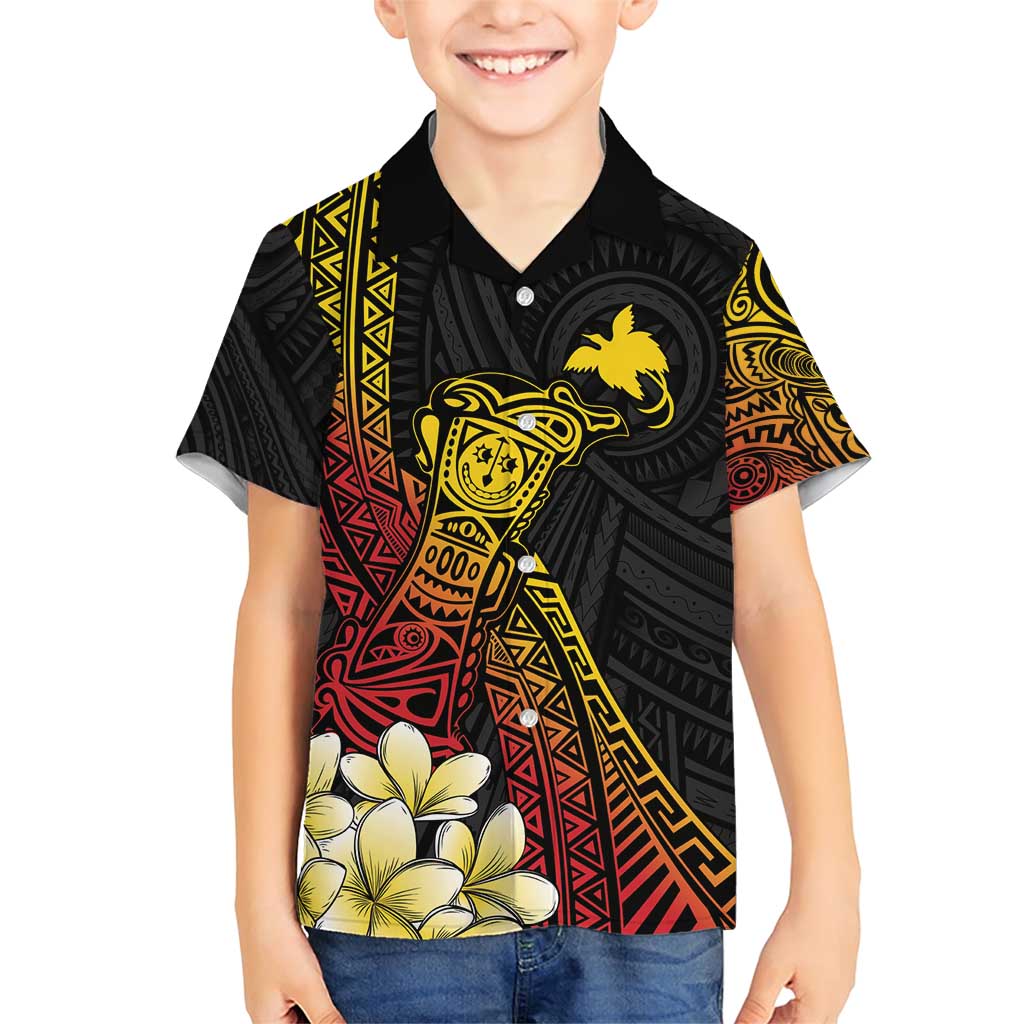 Personalized Papua New Guinea Family Matching Short Sleeve Bodycon Dress and Hawaiian Shirt Kundu Drum Carving Motifs LT7 Son's Shirt Black - Polynesian Pride