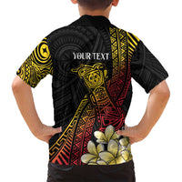 Personalized Papua New Guinea Family Matching Tank Maxi Dress and Hawaiian Shirt Kundu Drum Carving Motifs LT7 - Polynesian Pride