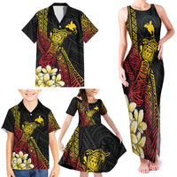 Personalized Papua New Guinea Family Matching Tank Maxi Dress and Hawaiian Shirt Kundu Drum Carving Motifs LT7 - Polynesian Pride