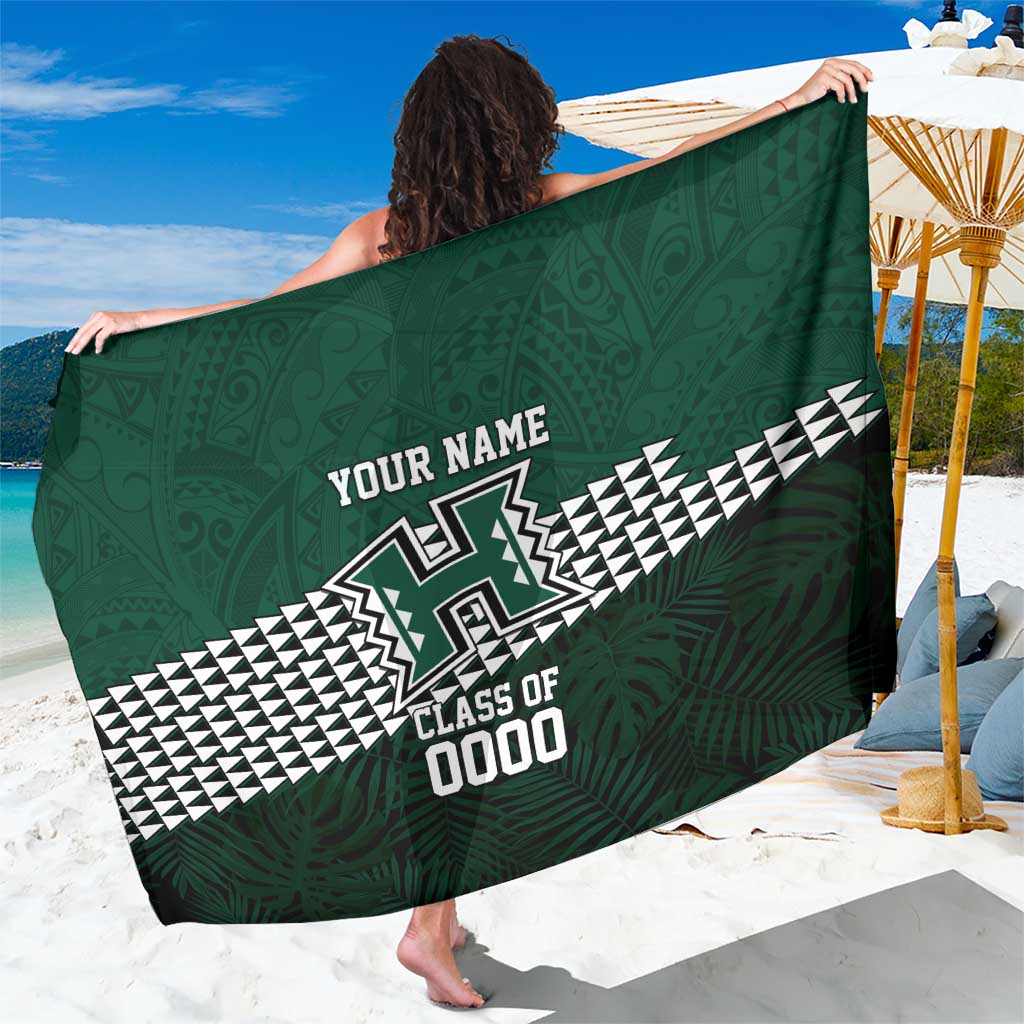 Hawaii Rainbow Warriors Alumni Custom Sarong Kanaka Arrows Tropical Vibes