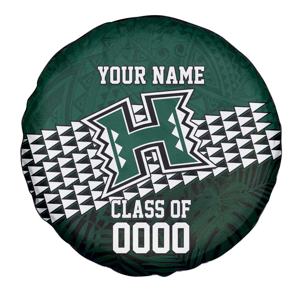 Hawaii Rainbow Warriors Alumni Custom Spare Tire Cover Kanaka Arrows Tropical Vibes LT7 - Polynesian Pride