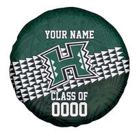 Hawaii Rainbow Warriors Alumni Custom Spare Tire Cover Kanaka Arrows Tropical Vibes LT7 - Polynesian Pride