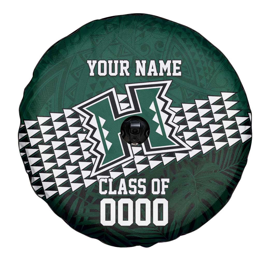Hawaii Rainbow Warriors Alumni Custom Spare Tire Cover Kanaka Arrows Tropical Vibes LT7 - Polynesian Pride