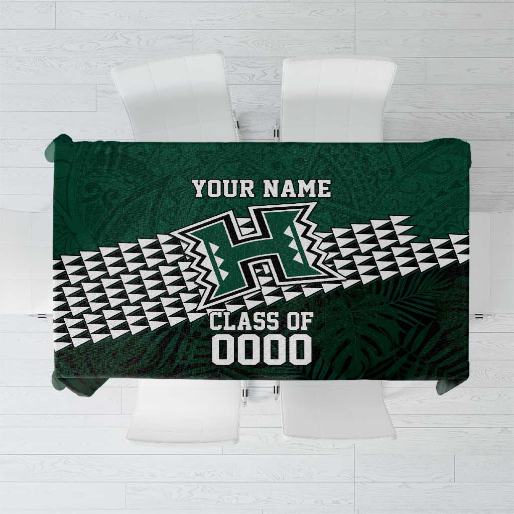 Hawaii Rainbow Warriors Alumni Custom Tablecloth Kanaka Arrows Tropical Vibes