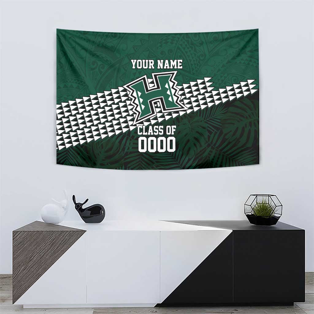 Hawaii Rainbow Warriors Alumni Custom Tapestry Kanaka Arrows Tropical Vibes