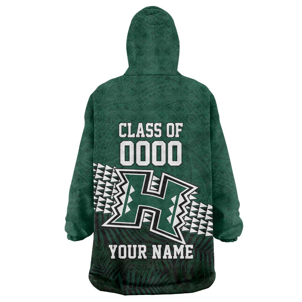 Hawaii Rainbow Warriors Alumni Custom Wearable Blanket Hoodie Kanaka Arrows Tropical Vibes