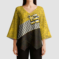 Hawaii Nanakuli High Alumni Custom Kimono Sleeve Blouse Kanaka Arrows Tropical Vibes