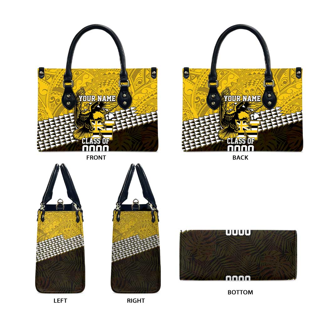 Hawaii Nanakuli High Alumni Custom Leather Bag Kanaka Arrows Tropical Vibes