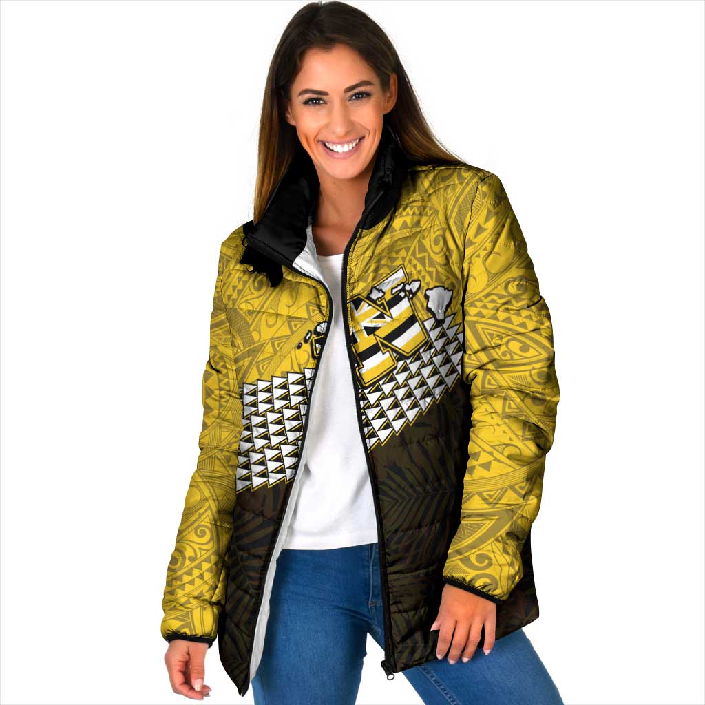 Hawaii Nanakuli High Alumni Custom Padded Jacket Kanaka Arrows Tropical Vibes