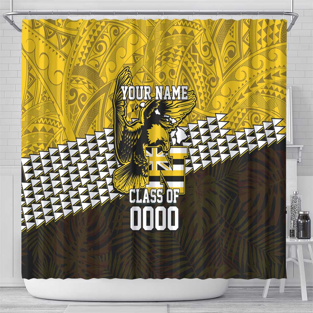 Hawaii Nanakuli High Alumni Custom Shower Curtain Kanaka Arrows Tropical Vibes