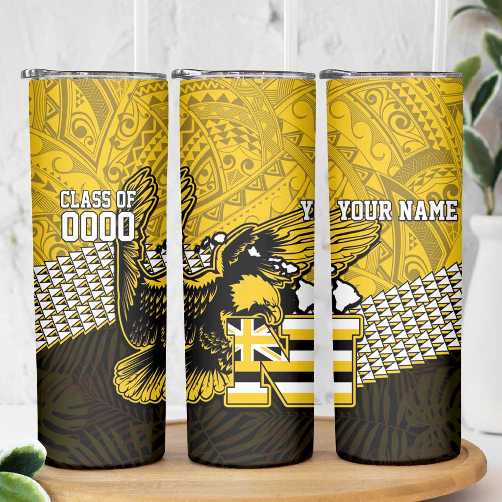 Hawaii Nanakuli High Alumni Custom Skinny Tumbler Kanaka Arrows Tropical Vibes