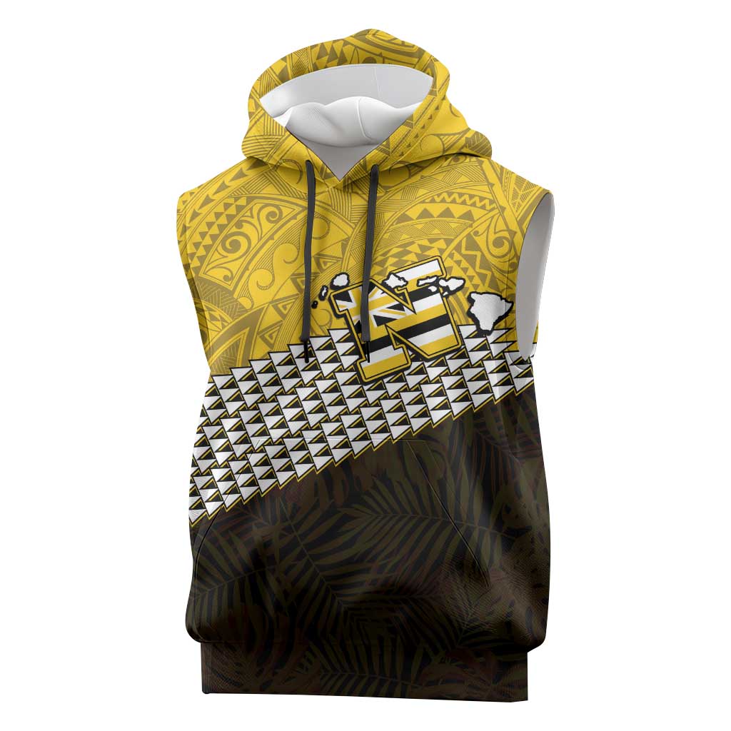 Hawaii Nanakuli High Alumni Custom Sleeveless Hoodie Kanaka Arrows Tropical Vibes