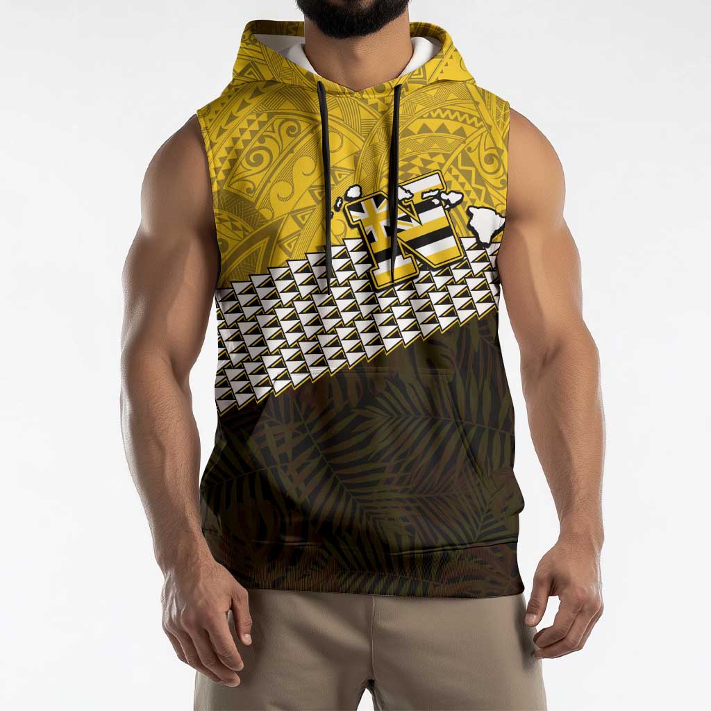 Hawaii Nanakuli High Alumni Custom Sleeveless Hoodie Kanaka Arrows Tropical Vibes