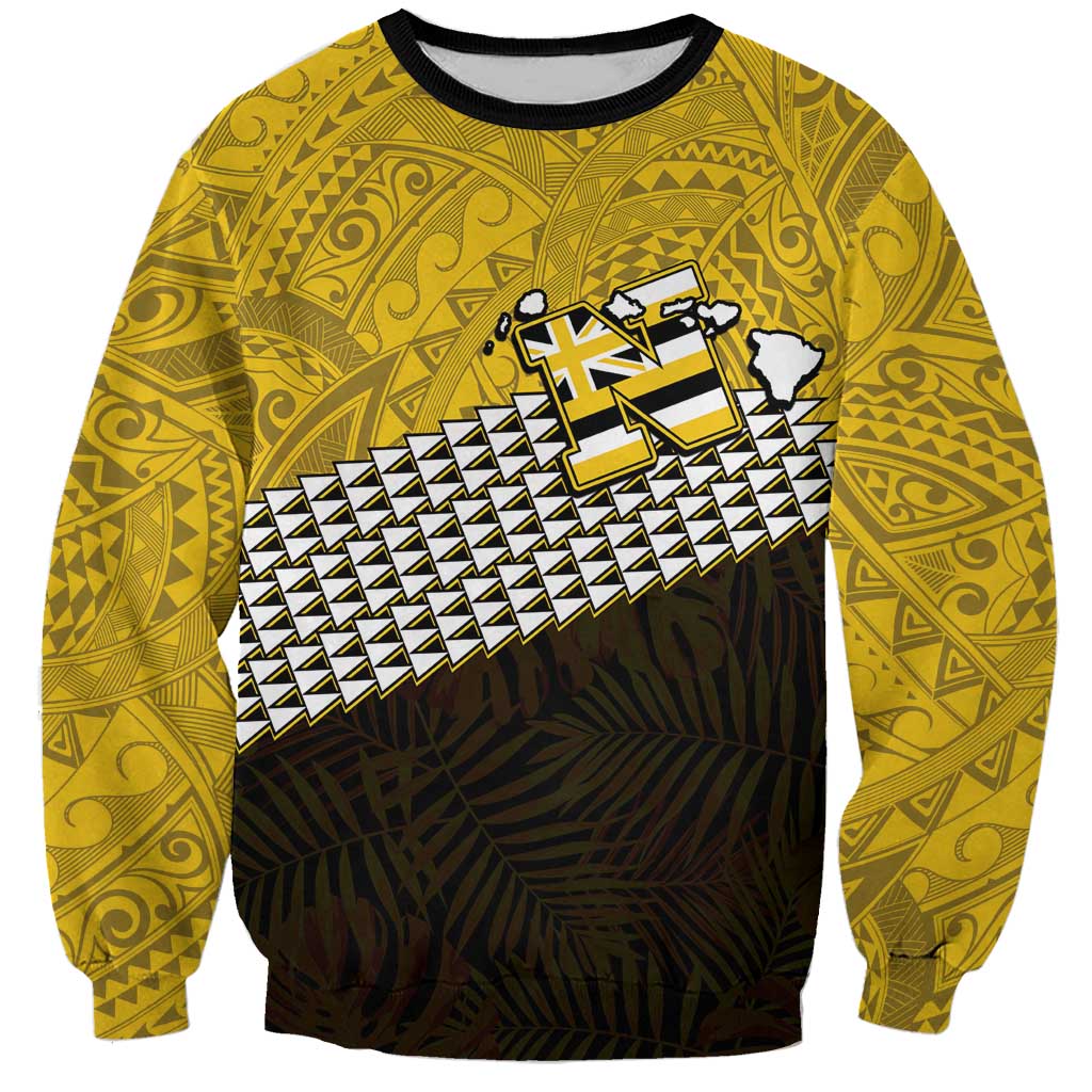 Hawaii Nanakuli High Alumni Custom Sweatshirt Kanaka Arrows Tropical Vibes