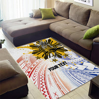 Philippines Independence Day Area Rug Eagle Mix Filipino Flag Tribal Style LT7 - Polynesian Pride