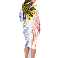 Philippines Independence Day Family Matching Long Sleeve Bodycon Dress and Hawaiian Shirt Eagle Mix Filipino Flag Tribal Style LT7 - Polynesian Pride