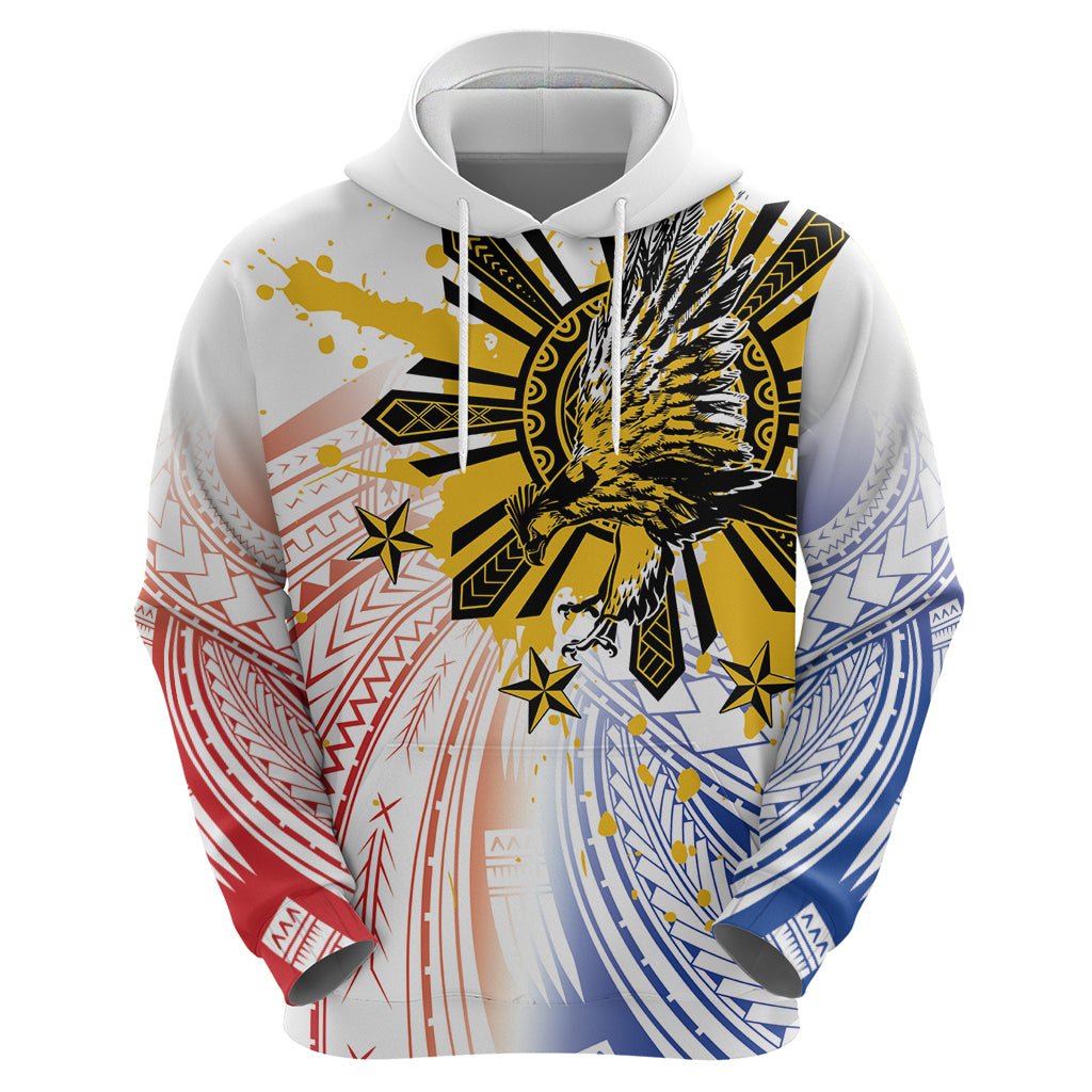 Philippines Independence Day Hoodie Eagle Mix Filipino Flag Tribal Style LT7 - Polynesian Pride