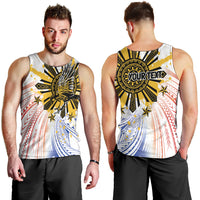 Philippines Independence Day Men Tank Top Eagle Mix Filipino Flag Tribal Style LT7 - Polynesian Pride