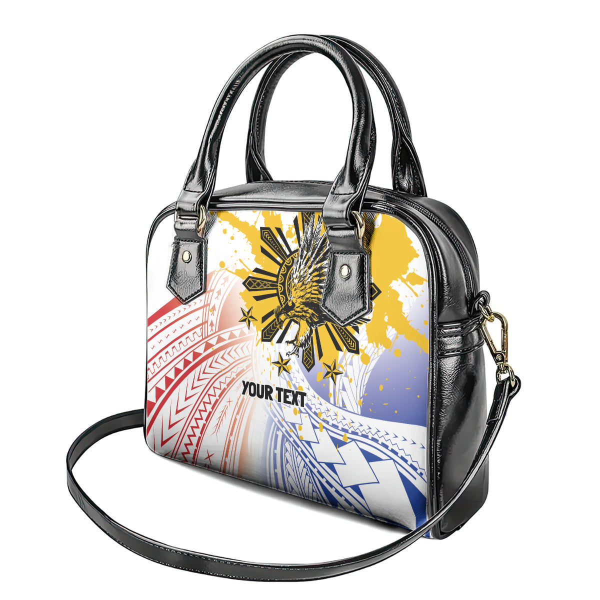 Philippines Independence Day Shoulder Handbag Eagle Mix Filipino Flag Tribal Style LT7 - Polynesian Pride