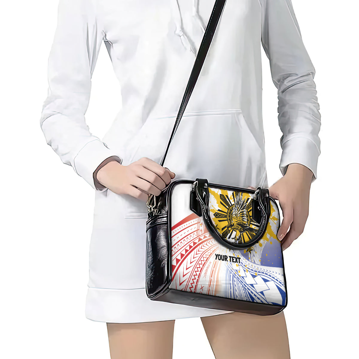 Philippines Independence Day Shoulder Handbag Eagle Mix Filipino Flag Tribal Style LT7 - Polynesian Pride