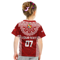 Personalised Tonga Rugby Kid T Shirt Ikale Tahi Champions World Cup 2023 LT7 - Polynesian Pride