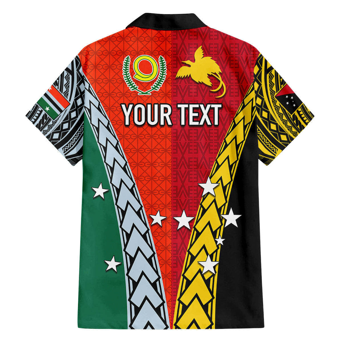 Personalised Papua New Guinea Mix Penama Family Matching Off Shoulder Maxi Dress and Hawaiian Shirt Tribal Patterns Half-Half Style LT7 - Polynesian Pride