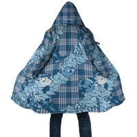 Blue Palaka Hawaii Cowboy Christmas Cloak Paniolo Mix Maile Lei LT7 Unisex Blue - Polynesian Pride