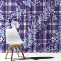 Purple Palaka Hawaii Cowboy Christmas Window Curtain Paniolo Mix Maile Lei LT7 - Polynesian Pride