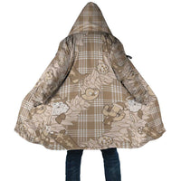 Khaki Palaka Hawaii Cowboy Christmas Cloak Paniolo Mix Maile Lei LT7 Unisex Beige - Polynesian Pride