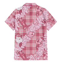Pink Palaka Hawaii Cowboy Christmas Family Matching Mermaid Dress and Hawaiian Shirt Paniolo Mix Maile Lei LT7 - Polynesian Pride