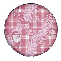 Pink Palaka Hawaii Cowboy Christmas Spare Tire Cover Paniolo Mix Maile Lei LT7 - Polynesian Pride