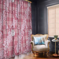 Pink Palaka Hawaii Cowboy Christmas Window Curtain Paniolo Mix Maile Lei LT7 - Polynesian Pride