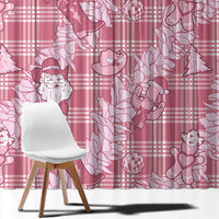 Pink Palaka Hawaii Cowboy Christmas Window Curtain Paniolo Mix Maile Lei LT7 - Polynesian Pride