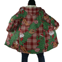 Red Palaka Hawaii Cowboy Christmas Cloak Paniolo Mix Maile Lei - Polynesian Pride