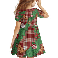 Red Palaka Hawaii Cowboy Christmas Family Matching Puletasi and Hawaiian Shirt Paniolo Mix Maile Lei LT7 - Polynesian Pride