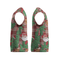 Red Palaka Hawaii Cowboy Christmas Knitted V-Neck Vest Paniolo Mix Maile Lei LT7 - Polynesian Pride