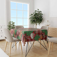 Red Palaka Hawaii Cowboy Christmas Tablecloth Paniolo Mix Maile Lei - Polynesian Pride