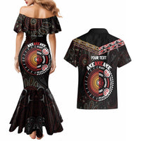 Aotearoa and Australia Indigenous Couples Matching Mermaid Dress and Hawaiian Shirt Stand Together For Te Tiriti LT7 - Polynesian Pride