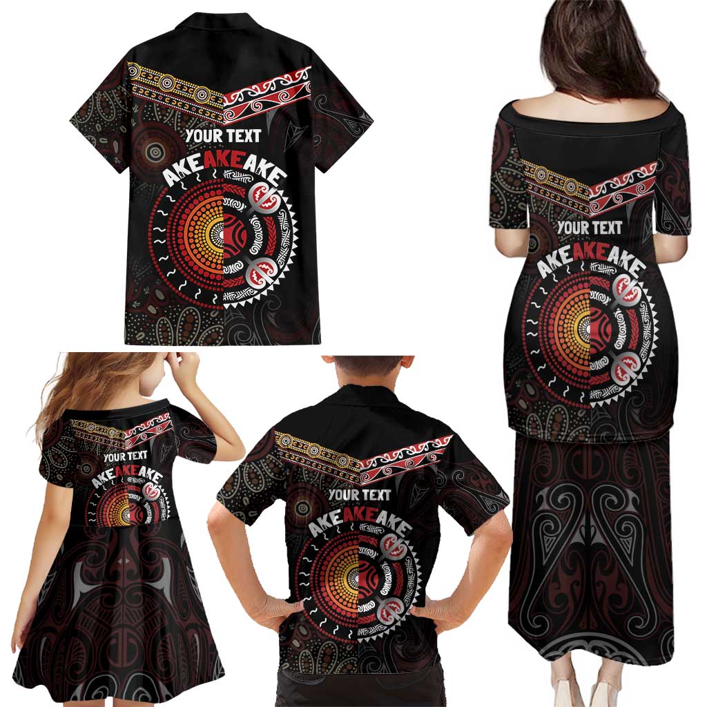 Aotearoa and Australia Indigenous Family Matching Puletasi and Hawaiian Shirt Stand Together For Te Tiriti LT7 - Polynesian Pride
